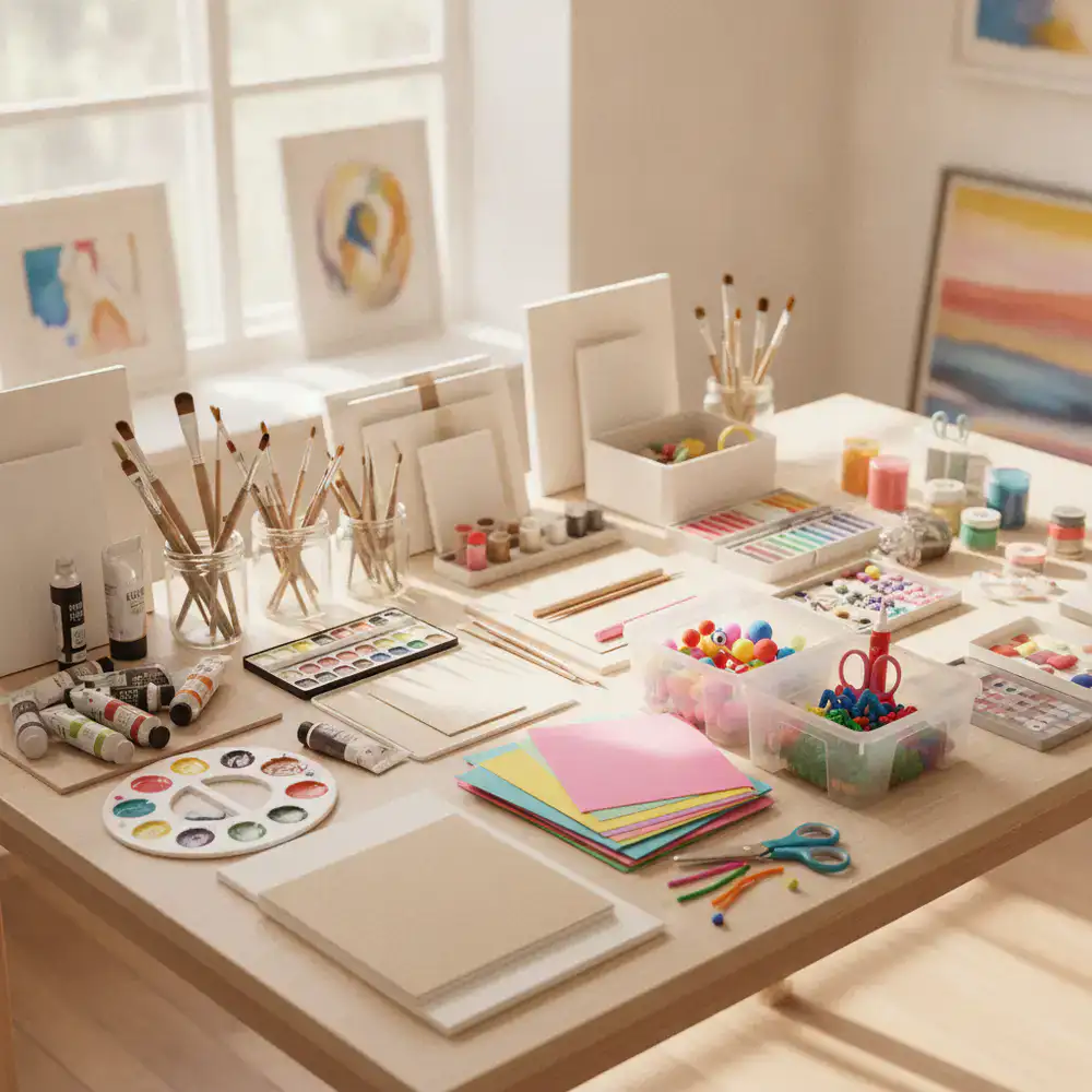 Art supplies and creative craft sets